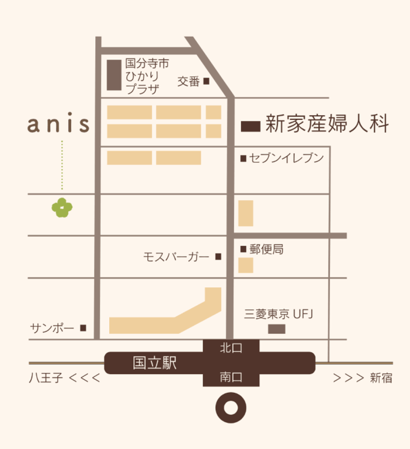 国立駅周辺地図